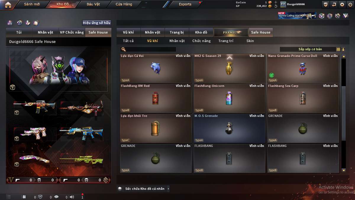 shop acc cf uy tin gia re